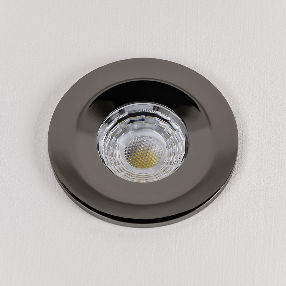 Black Nickel Downlights LED | Fire Rated Fixed LED IP65 Dimmable - Elesi