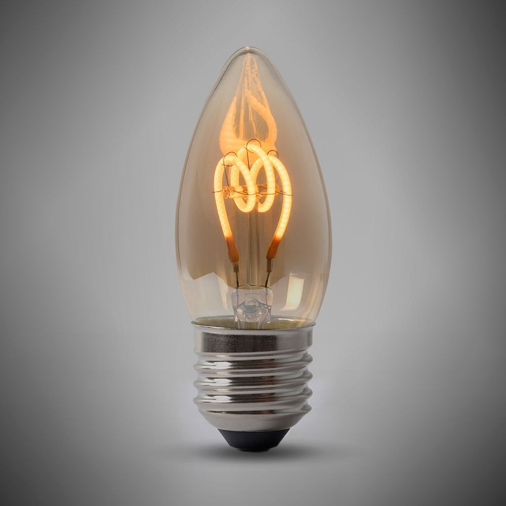 Led Filament Candle Bulb E14 1800k Vintage Led Bulb 2w Dimmable Elesi 8897