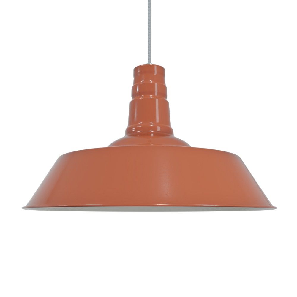 Terracotta Large Industrial Kitchen Pendant Light Large Argyll Soho Lighting Elesi