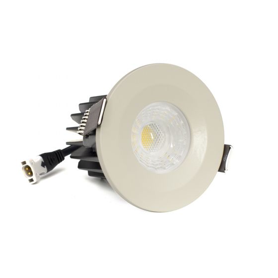 Cream LED Downlights, Fire Rated, Fixed, IP65, CCT Switch, High CRI ...