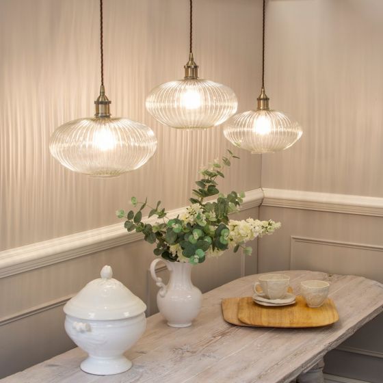 farmhouse pendant light over sink